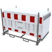 SET | with 20 panel fence | on stacking pallet | without lamp adapter | with foil RA2/B | type de barrier NOX LIGHT white